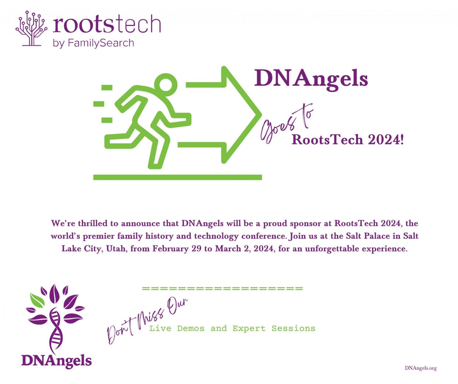 DNAngels Unveils its Presence at RootsTech 2024! DNAngels Search